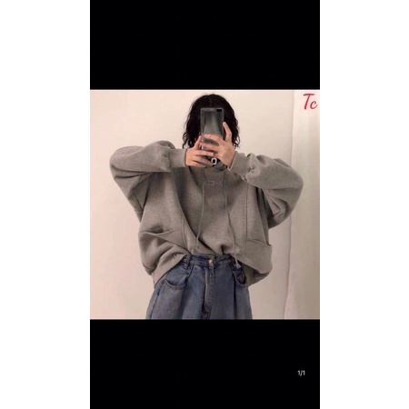 Áo nỉ hoodie cổ khoá kèm ảnh thật | BigBuy360 - bigbuy360.vn