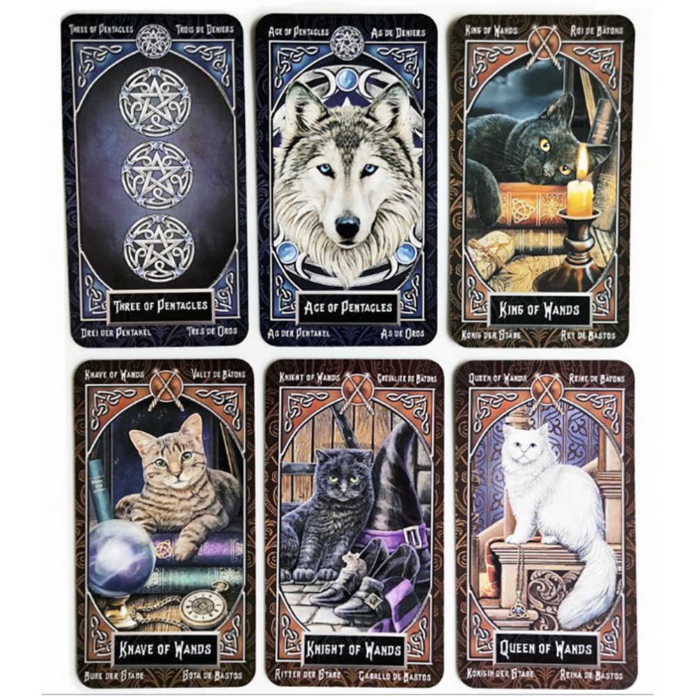 Bộ Bài Tarot Familiars 78 Lá Bài Tặng Đá Thanh Tẩy S51