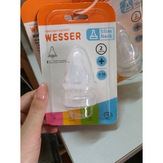 Núm vú cổ hẹp WESSER (mẫu mới 2 cái)