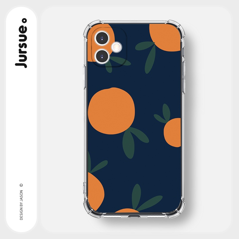 Ốp lưng JURSUE chống sốc silicon mềm hình dễ thương đẹp cho iPhone 13 12 11 Pro Max SE 2020 X XR XS ip 8 7 6 6S Plus Y97