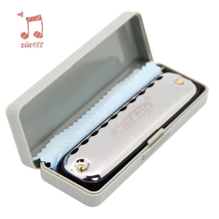 Kèn harmonica 10 lỗ 20 tông màu đỏ