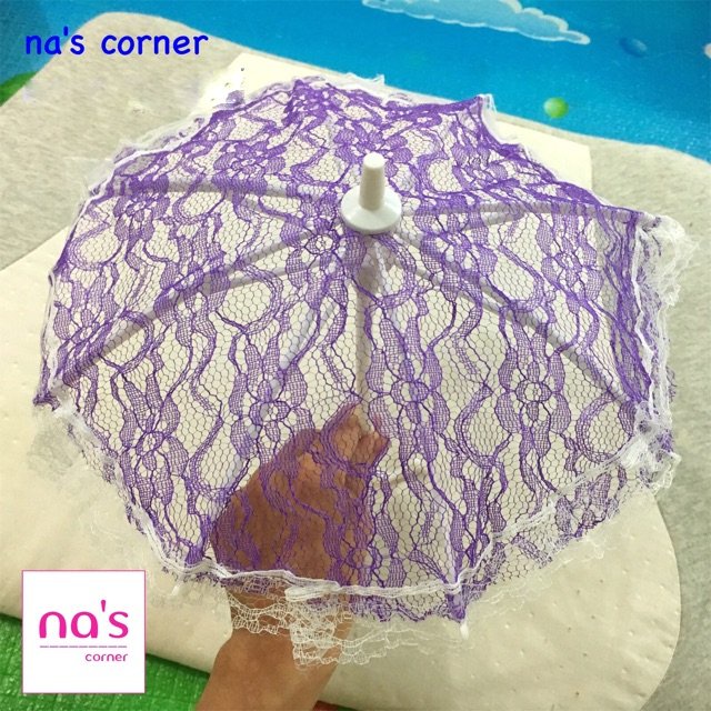 Dù mini ren cho búp bê Barbie 27cm