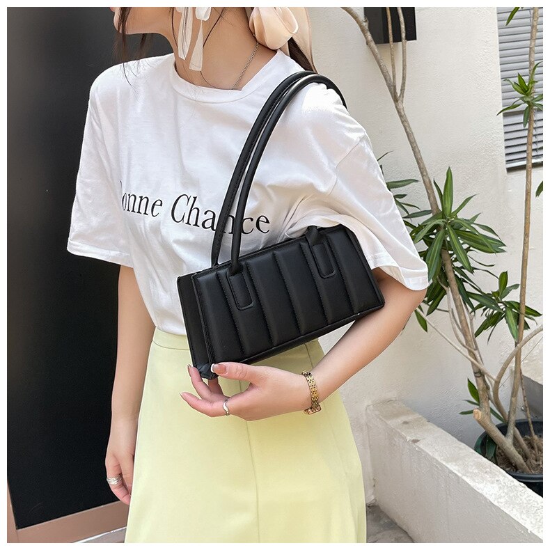 Túi Đeo Vai JASMIN NOIR Da Pu Dáng Vuông Nhỏ Phong Cách Retro Thiết Kế Đơn Giản Thời Trang Cho Nữ