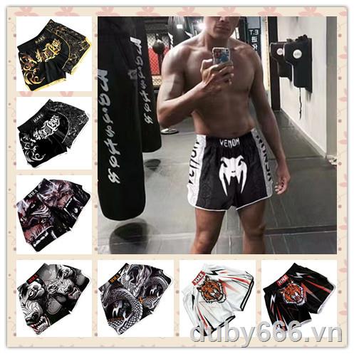 Quần Tập Muay Thai/Boxing Cao Cấp Thời Trang☫☒Áo Thun Ngắn Tay Thể Thao Thời Trang Dành Cho Nam