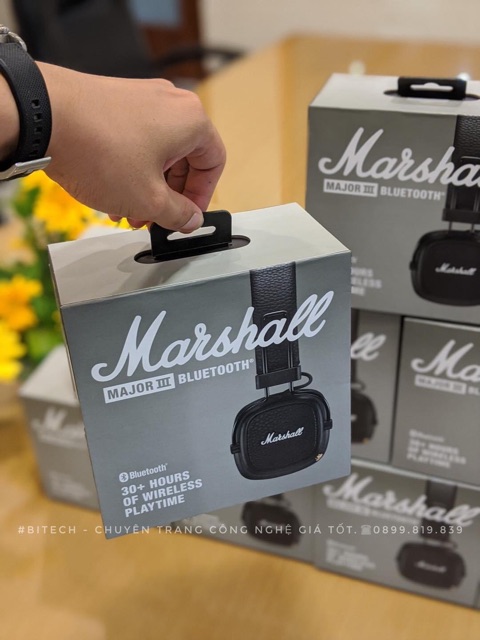 [Hàng chính hãng] Marshall Major 3 - Tai nghe Bluetooth không dây chụp tai