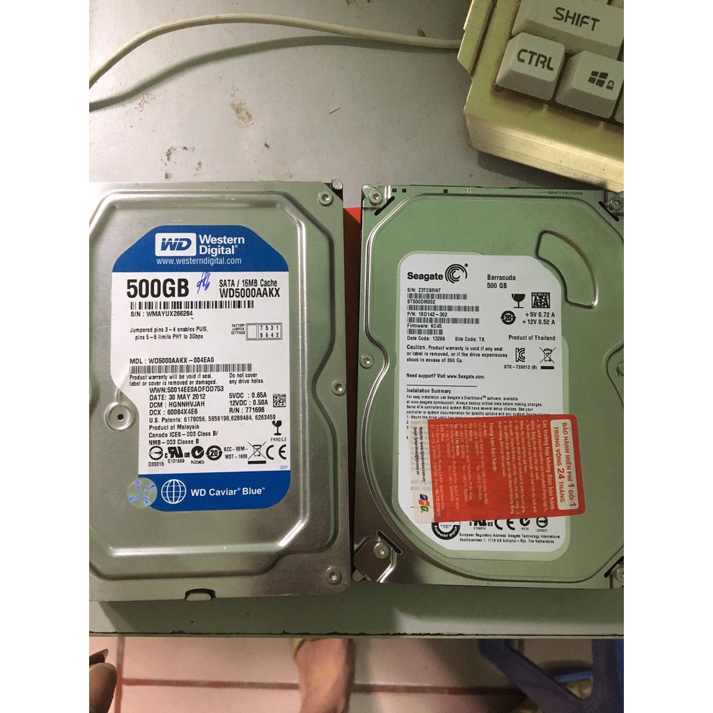 HDD ổ cứng máy bàn 1TB 500G các loại hàng chuẩn bóc máy - Tặng kèm cáp Sata