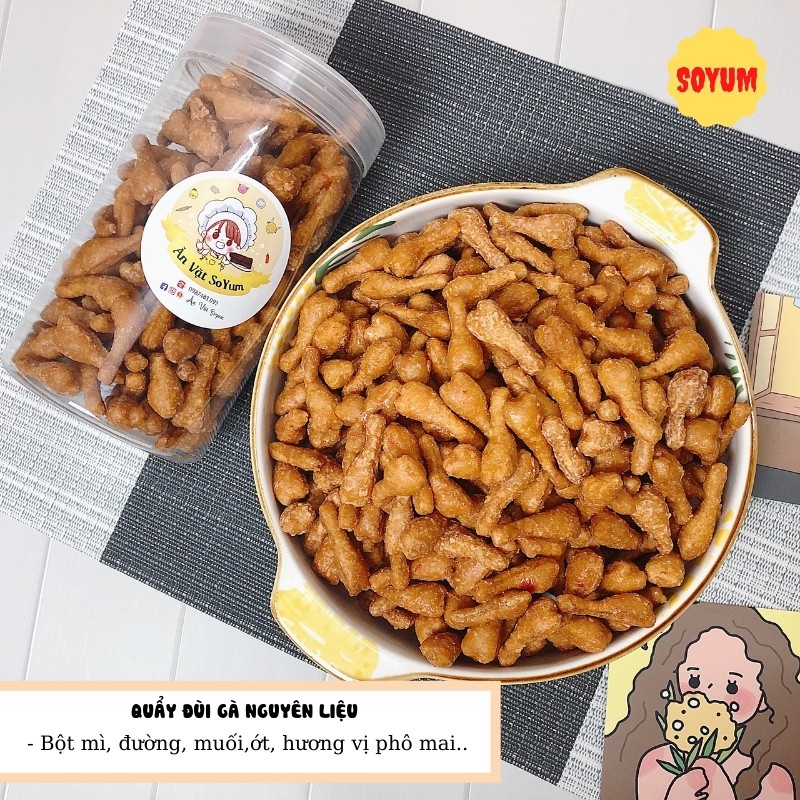 Quẩy đùi gà phô mai cay 300g,ăn vặt Soyum vừa ngon vừa rẻ