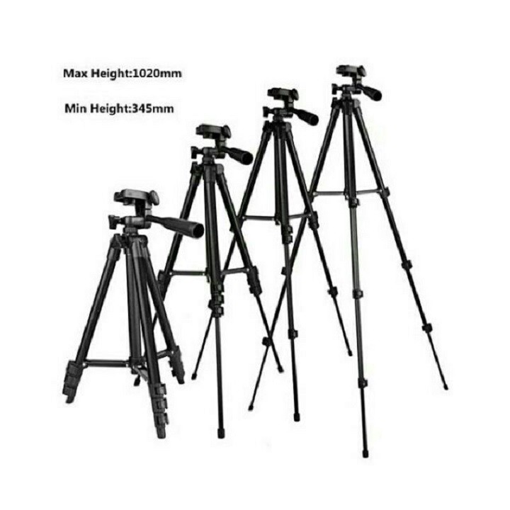 Gậy Tripod 3120A Loại Xịn Cao 1,02m Và điều khiển remote tương thích với nhiều dòng máy.