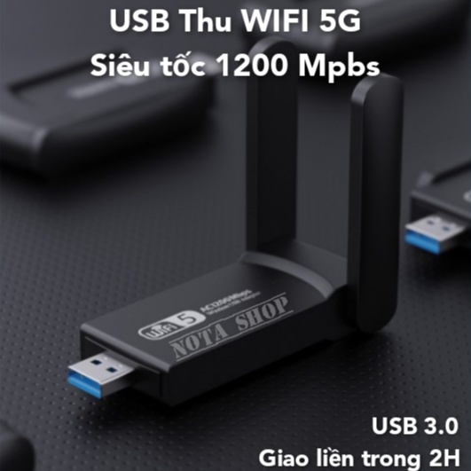 Nâng cấp WiFi 5G dễ dàng với USB WIFI 600Mbps cho máy bàn PC và laptop card mạng usb hai băng tầng