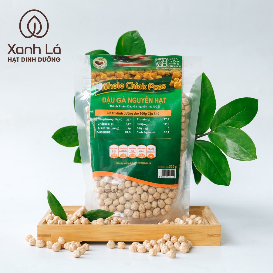 500g - 1kg Đậu gà sạch không biến đổi gen Xanh Lá nhập khẩu Mỹ