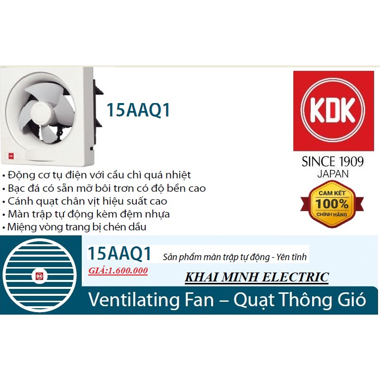QUẠT THÔNG GIO KDK 15AAQ1