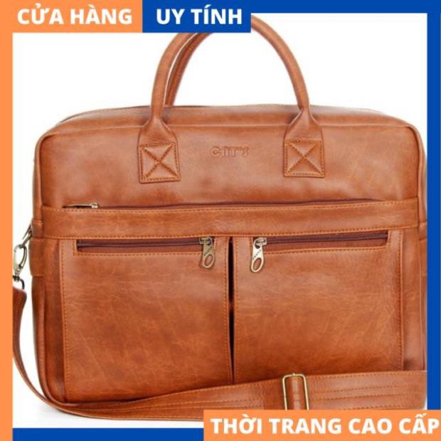 Cặp xách da Cao Cấp công sở cao cấp đựng được laptop [HÀNG XUẤT KHẨU]