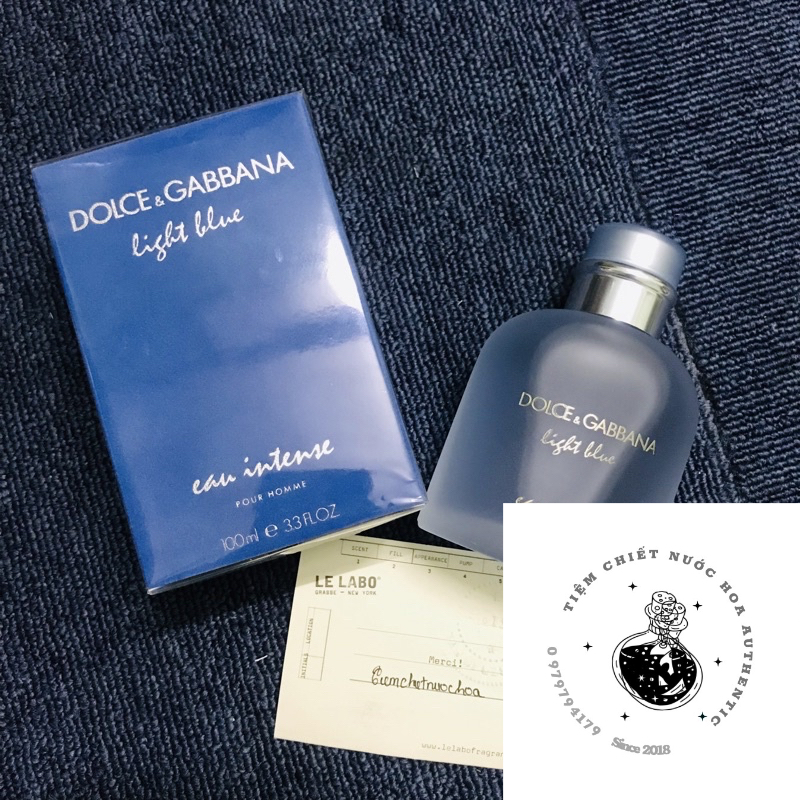 Nước Hoa Nam Dolce & Gabbana Light Blue Eau Intense Pour Homme