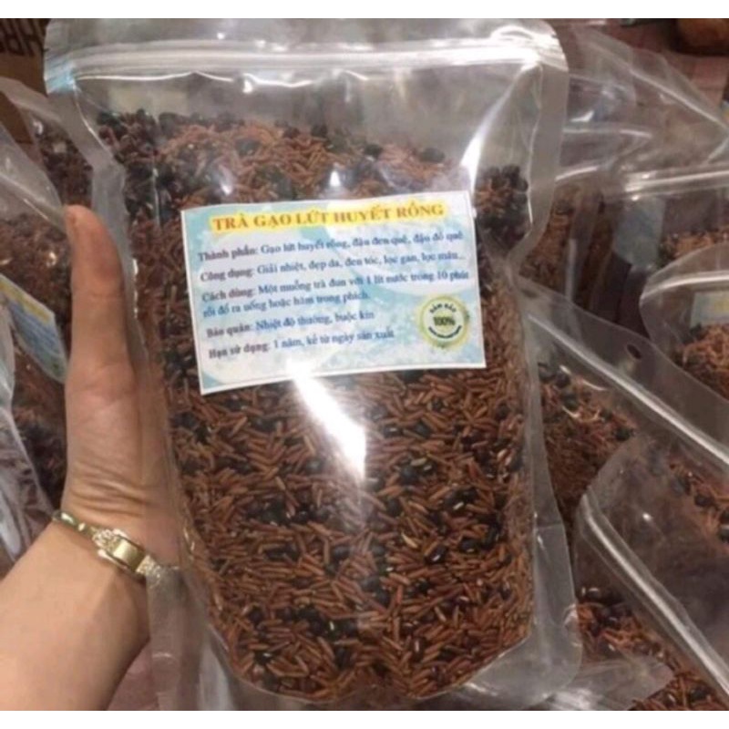 Trà gạo nứt, đỗ đen,mát gan, bổ máu