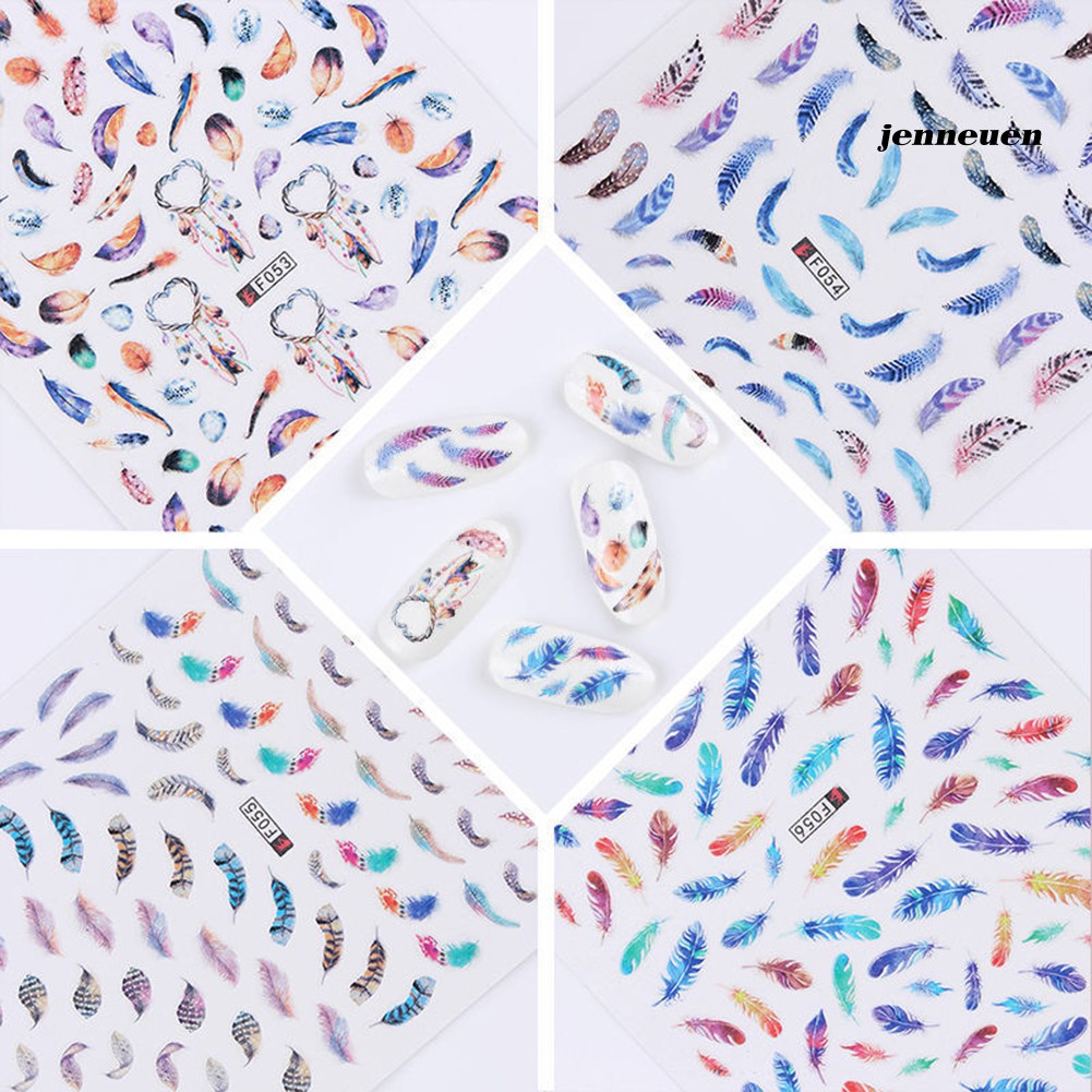 [Hàng mới về] Miếng Dán Trang Trí Móng Tay Nghệ Thuật Nhiều Kiểu Đẹp Mắt