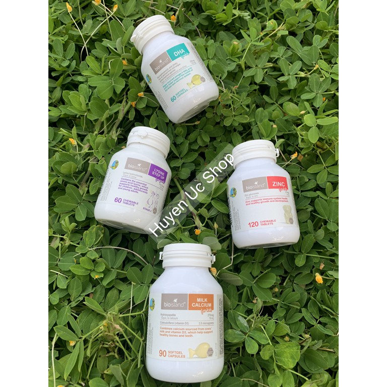 Viên nhai Bio Island Lysine Step Up for Youth 60v
