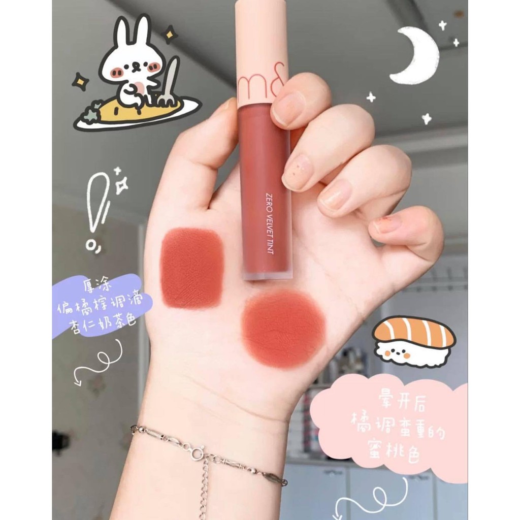 Son kem Romand Zero Velvet Tint màu 15, Son kem Romand Zero Velvet Tint màu 16, 17 | Thế Giới Skin Care