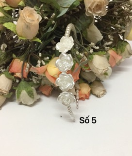 32/- Cài tóc ngọc trai hoa handmade