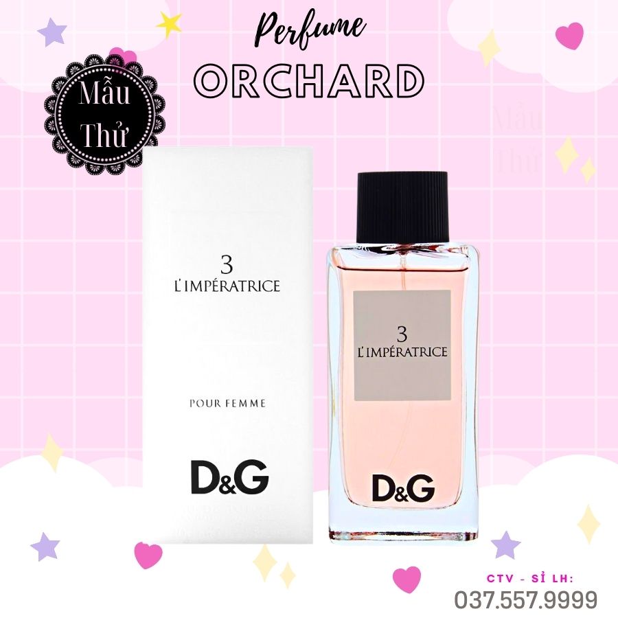Nước Hoa Dolce Gabbana LImperatrice 3 EDT, Nước Hoa Nữ hương thơm dịu nhẹ tươi mát