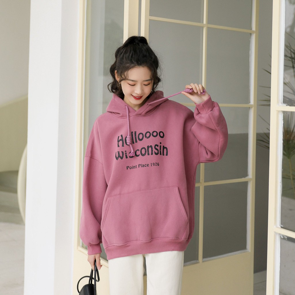 Áo Khoác Hoodie unisex  FREESHIP  Áo khoác nỉ hoodie in chữ HALO đỏ chất nỉ dày dặn