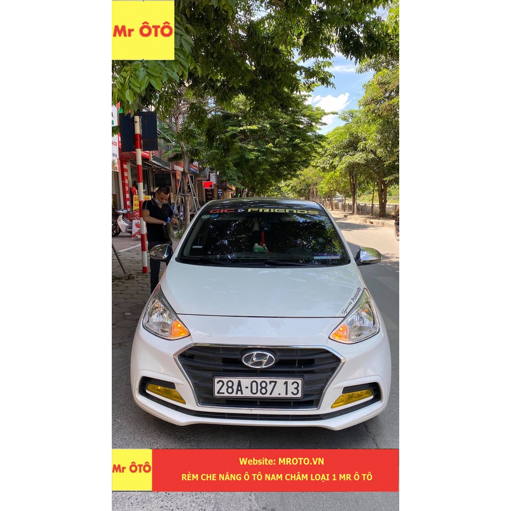 Rèm Che Nắng  Xe Hyundai i10 Sedan 2012-2020 chống UV Hàng Loại 1 MR.ÔTÔ -Bảo Hành 2 Năm