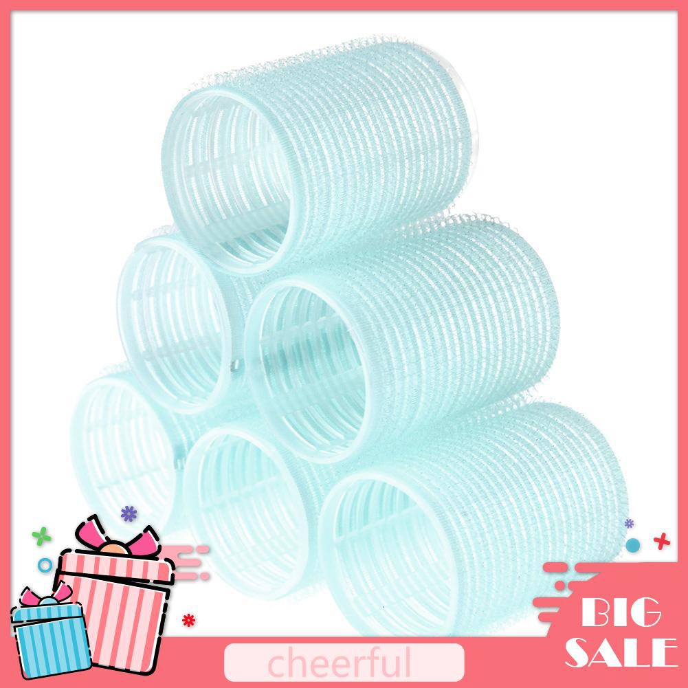 (Hàng Mới Về) Set 6 Lô Quấn Tạo Kiểu Tóc Xoăn Gợn Sóng Diy Màu Sắc Ngẫu Nhiên