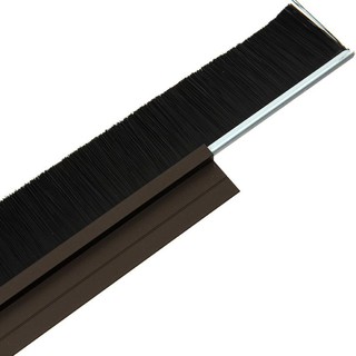 Thanh ron sợi chổi ngăn côn trùng và hơi lạnh che chân cửa đa năng CHỔI ĐẾ NÂU 1m x 35mm DTADSSA35D