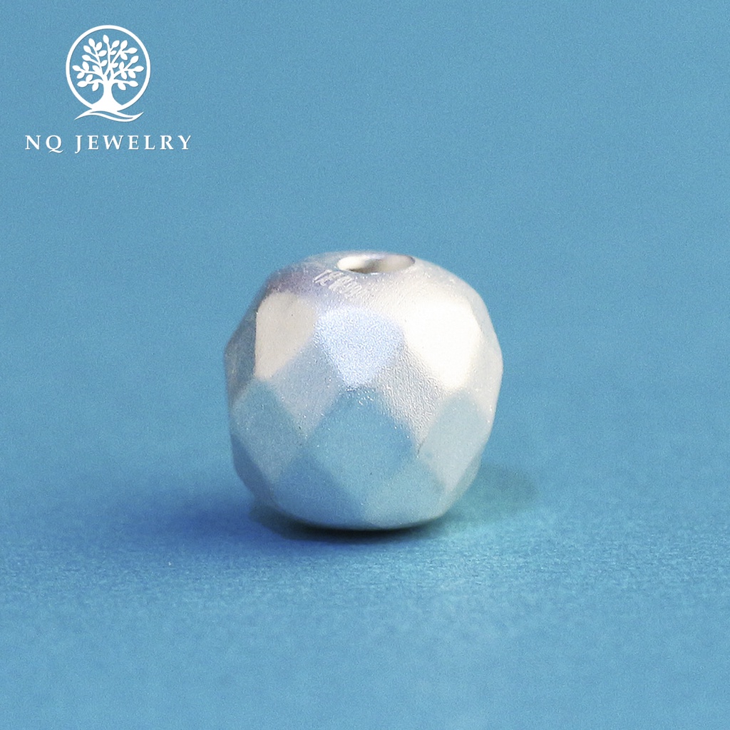 Charm bạc tròn 3D - NQ Jewelry