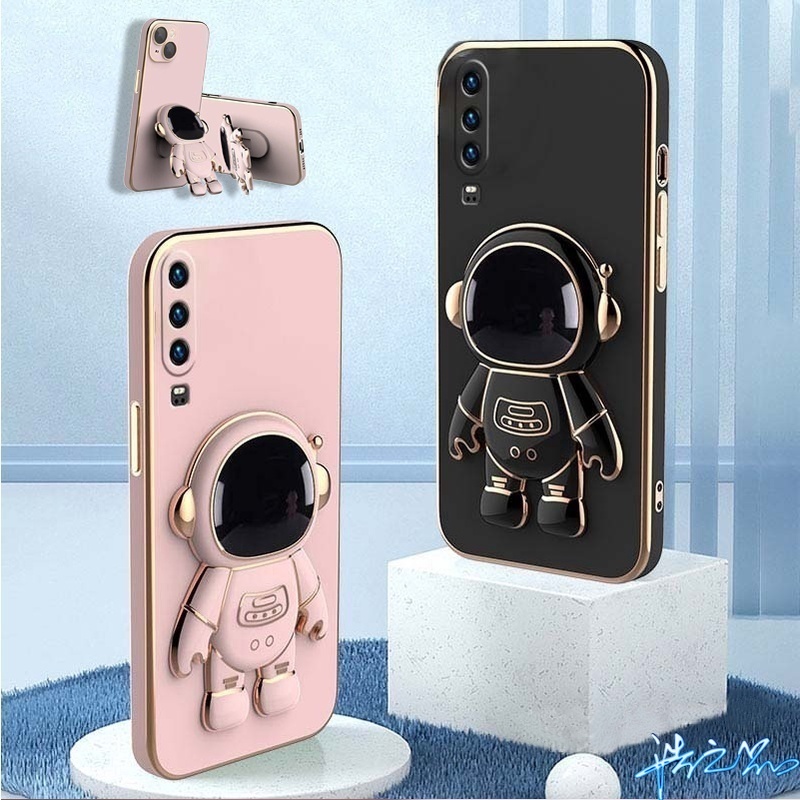 Ốp Điện Thoại Có Giá Đỡ Mạ Điện Hình Phi Hành Gia 6D Sáng Tạo Cho Vivo V11 V11 Pro Y91C Y93 2022