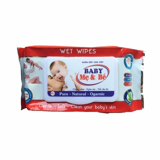 combo 5 bịch khăn ướt em bé BABY WIPES 80g (COMBO 5 BỊCH TẶNG 1 BỊCH)