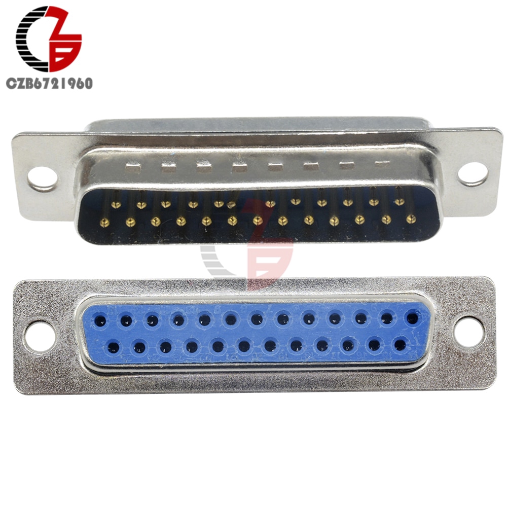 D-SUB DB25 Male Female Connector Serial Cable Extended Adapter 25 Pin ...