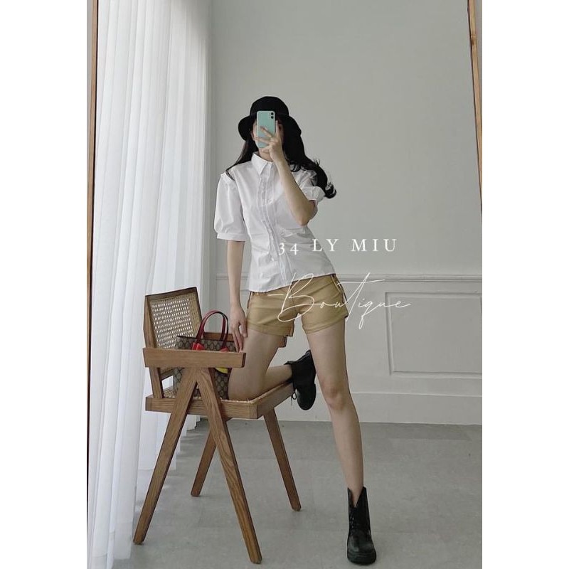 SET SƠ MI BÈO QUẦN ÔZE DÂY RÚT XỊN XÒ