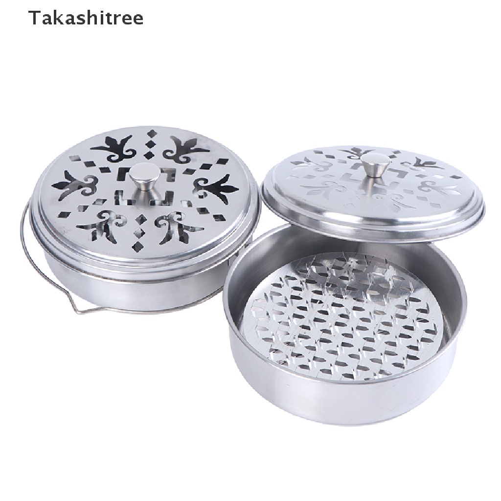 Khay đựng nhang muỗi cuộn thép không gỉ chống cháy tiện lợi