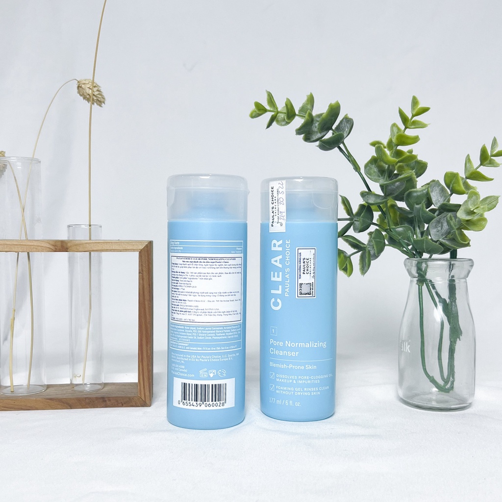 Sữa rửa mặt ng.ăn ng.ừa m.ụn Paula’s Choice Clear Pore Normalizing Cleanser