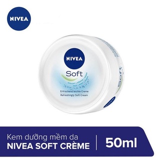 Kem dưỡng làm mềm da nivea soft crème 50ml