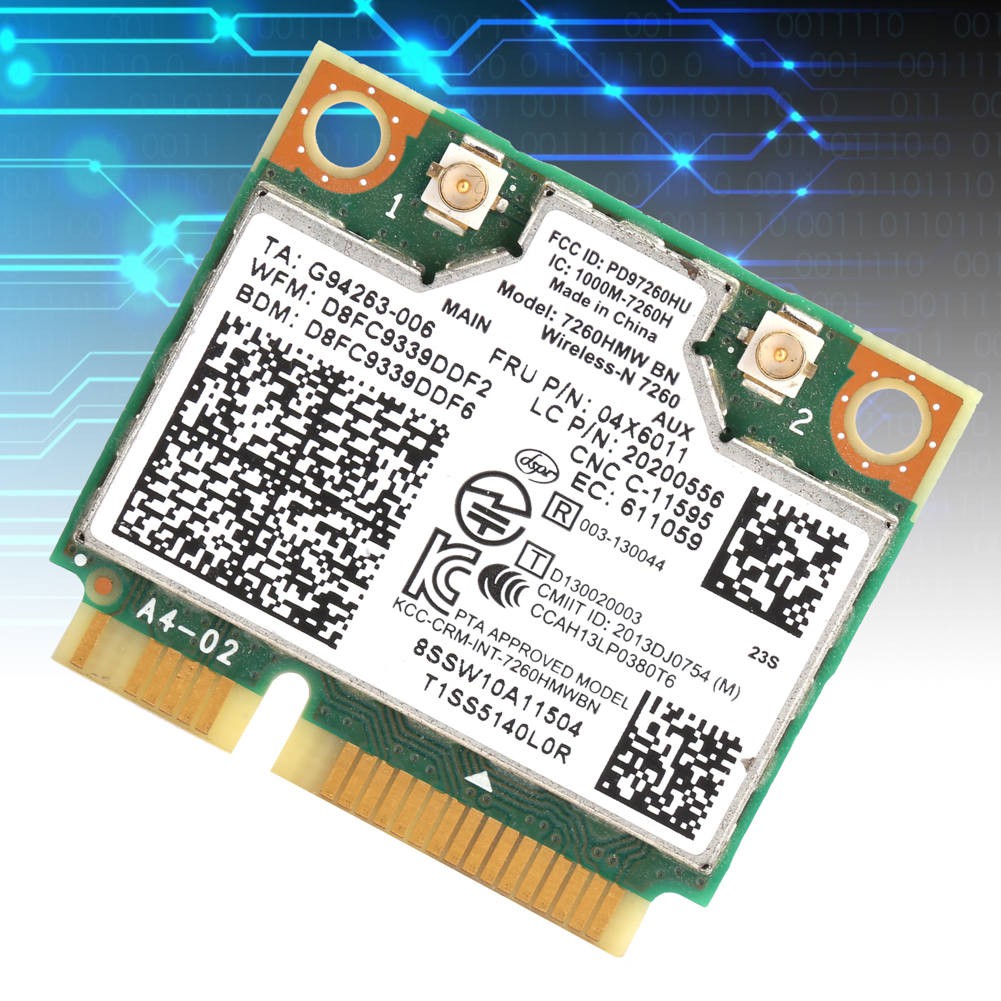 Card Wifi Mini Pci E Bt 4.0 Cho Intel 04x6011 04w3815 / Lenovo K4350 K4250 7260hmw Bn