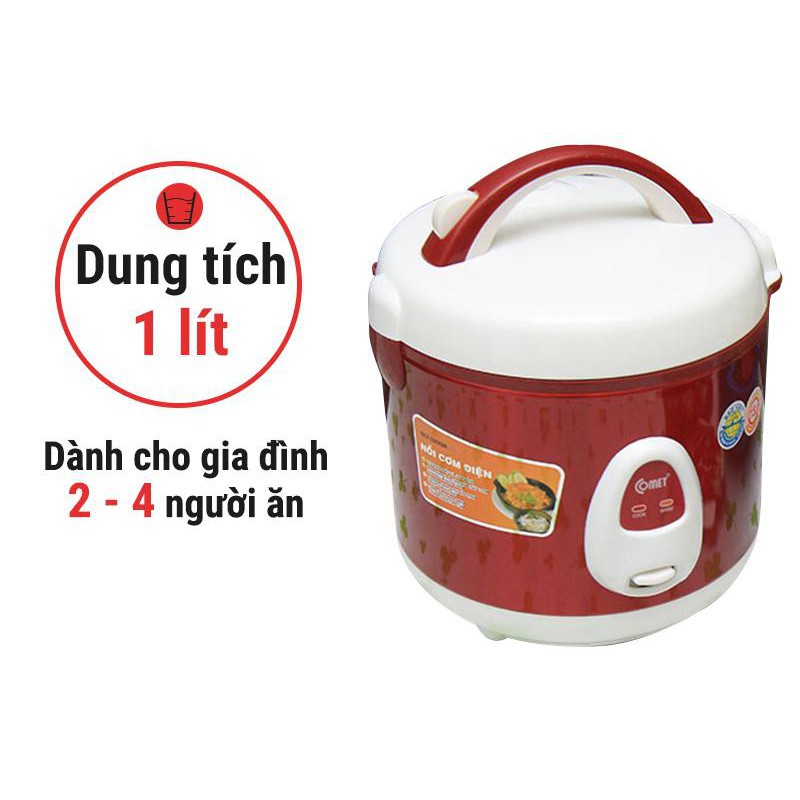 Nồi cơm điện nắp gài 1.0L Comet CM8025