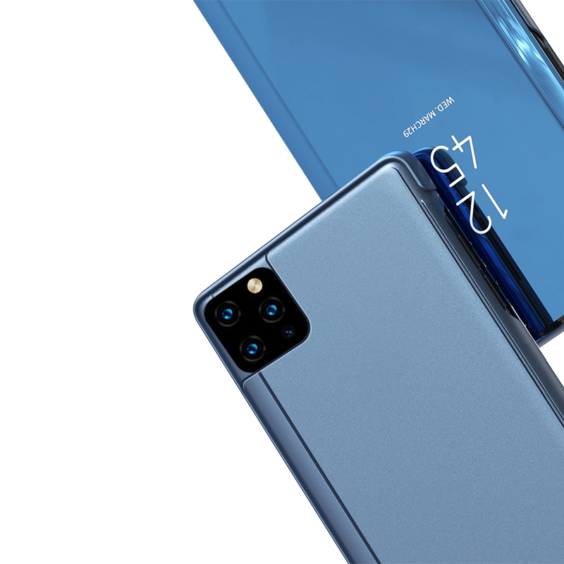 Bao Da Điện Thoại Nắp Gương Gập Thông Minh Sang Trọng Cho iPhone 11 Pro Max XS X 8 7 Plus