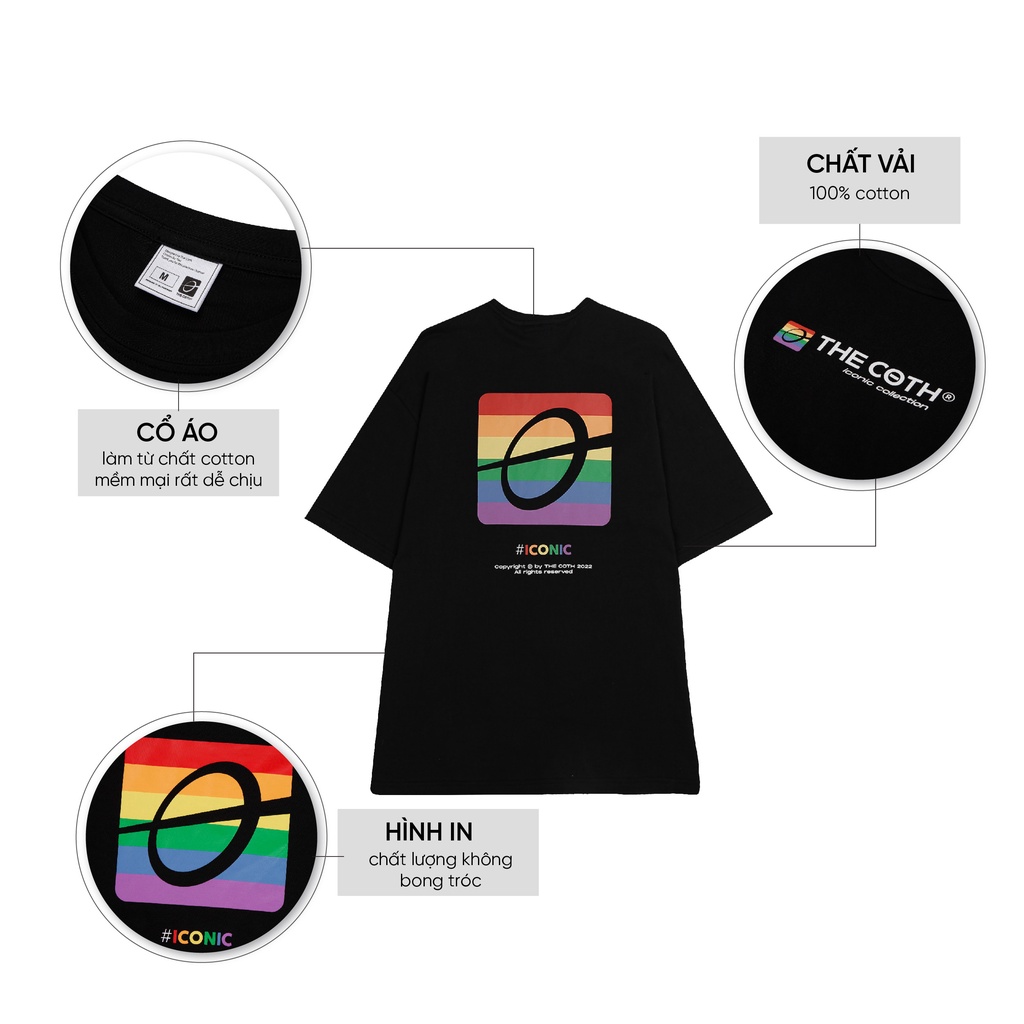 Áo thun unisex Pride Logo Tee, nam nữ mặc cực đẹp chất liệu mát mẻ Thương Hiệu The Coth AT2U0607