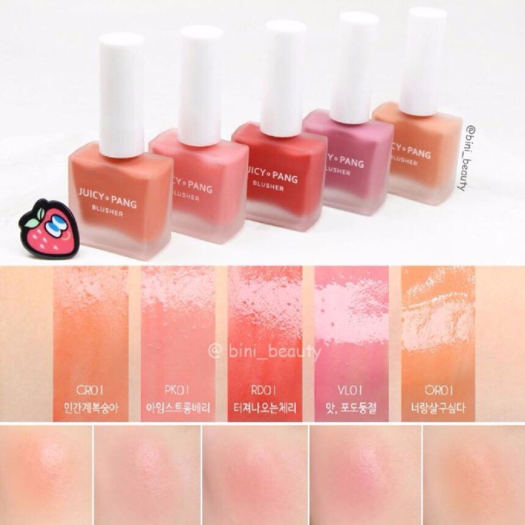 THANH LÝ Má Hồng Dạng Nước Dễ Thương Apieu Juicy Pang Water Blusher