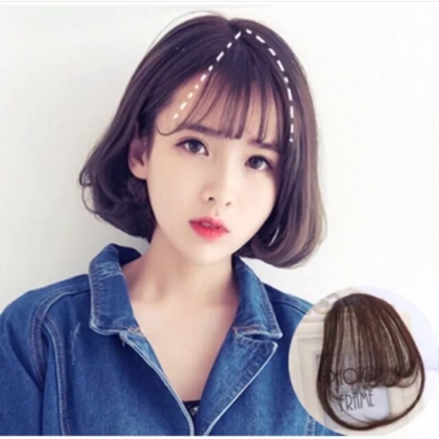 Tóc mái giả ❤️Tóc giả mái thưa❤️