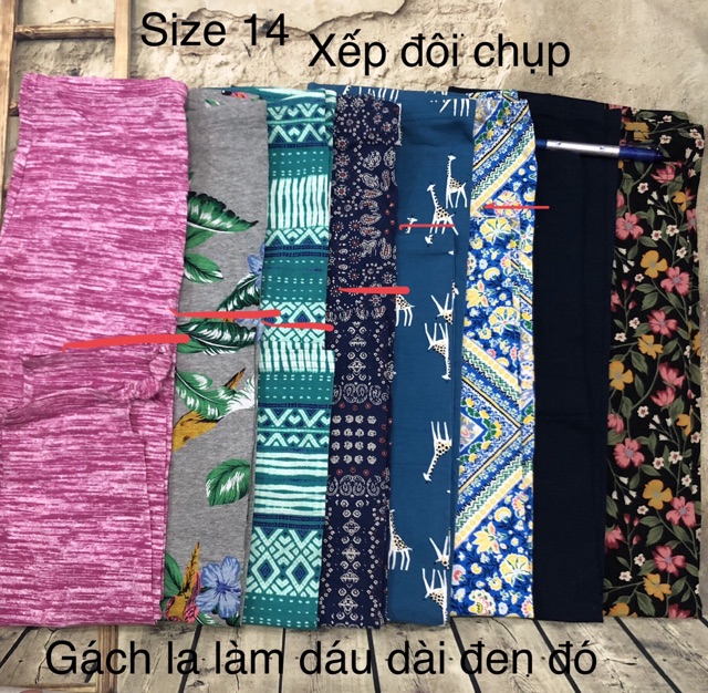 Quần legging vnxk bé gái 17kg -60kg