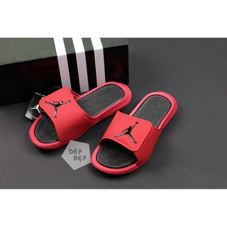 (tặng hộp+đổi trả) dép jordan màu đỏ nam nữ bao đẹp