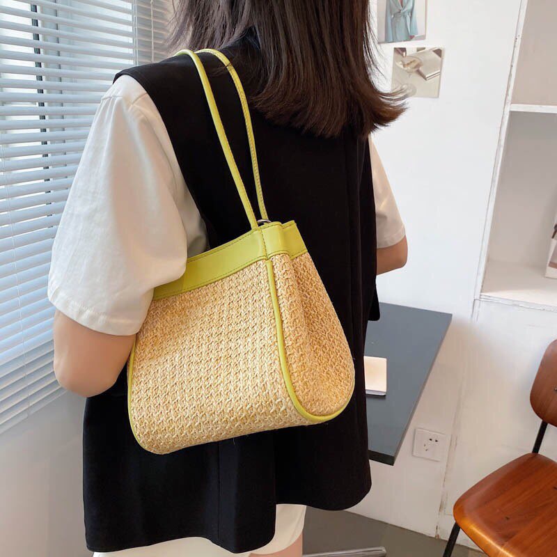 Túi Poly Bucket phối da đeo chéo đeo vai - Mẫu mới - New Arrial