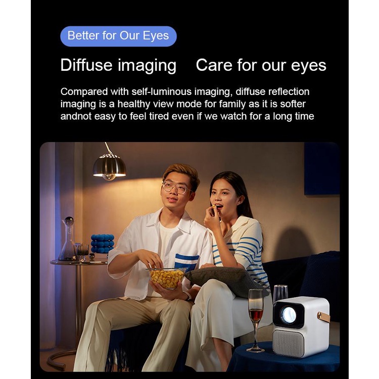 Máy Chiếu WANBO T6/ T6R MAX FULL HD 1080P WIFI 5G Tự Động Lấy Nét - Bản Quốc Tế - Bảo Hành 12 Thá