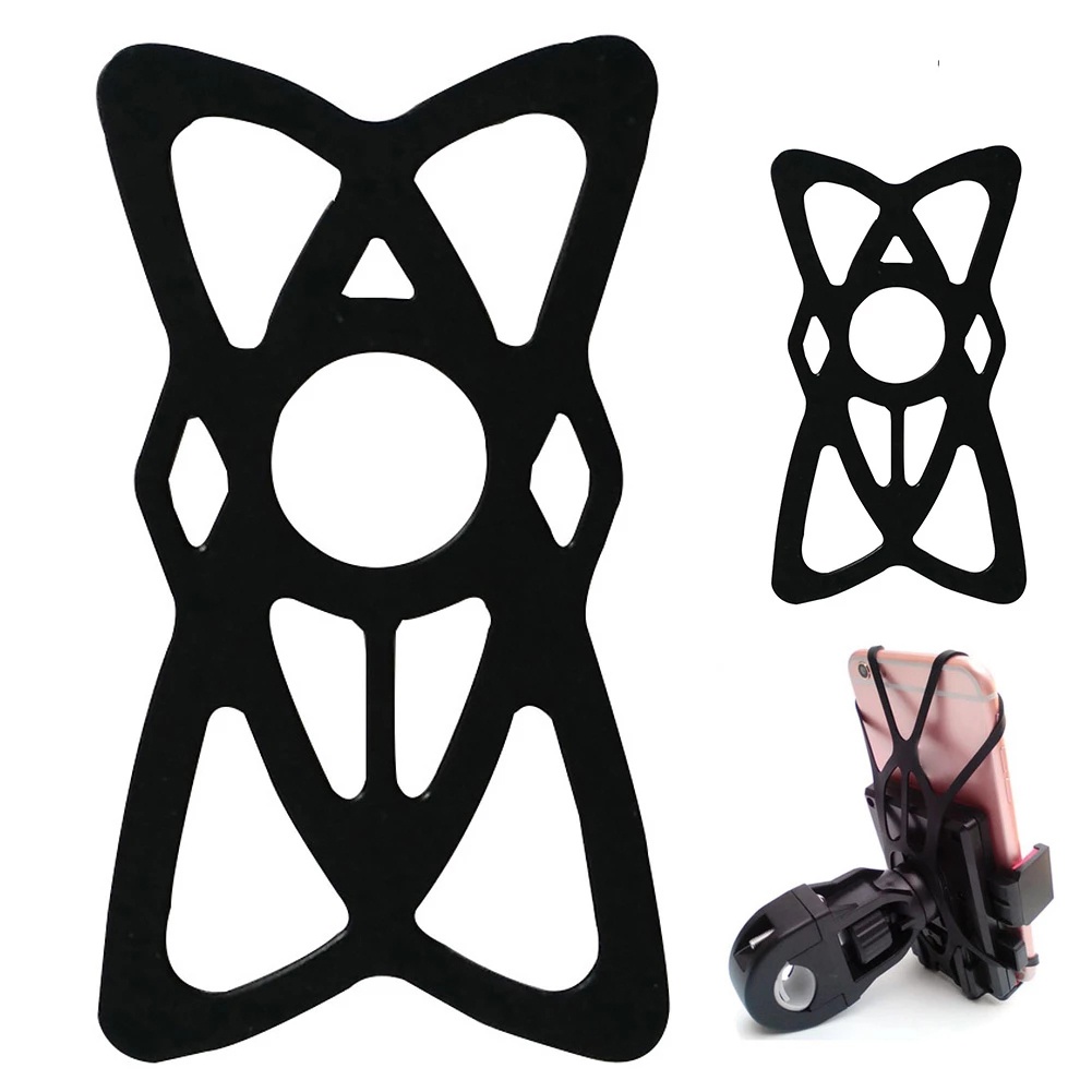 1 Dây Giữ Điện Thoại Trên Xe Đạp Chống Rung 360° Dây Đai Silicon Giữ Điện Thoại An Toàn Cho Xe Đạp/Xe Máy