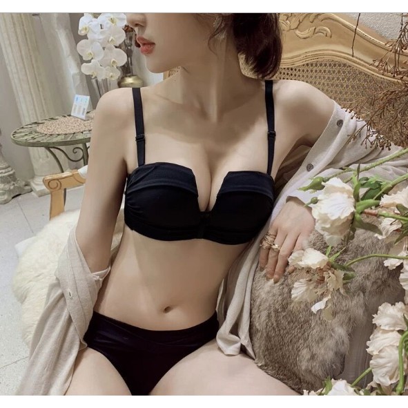 Áo Ngực Nữ Không Gọng Cúp Ngang - Áo Lót Nữ Nâng Ngực Tạo Khe, Mút Vừa AMY BRA A590