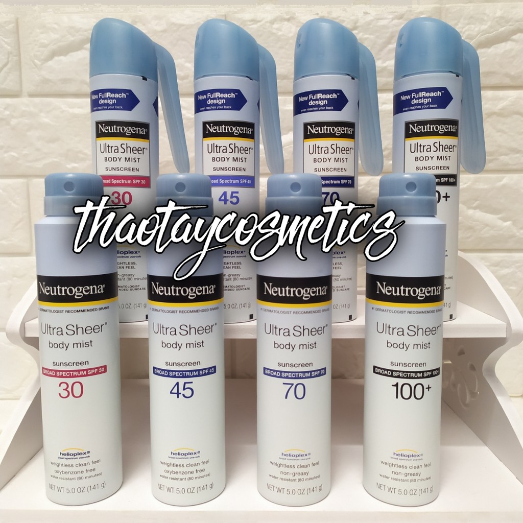 Xịt chống nắng Neutrogena Ultra Sheer Body Mist (141g)