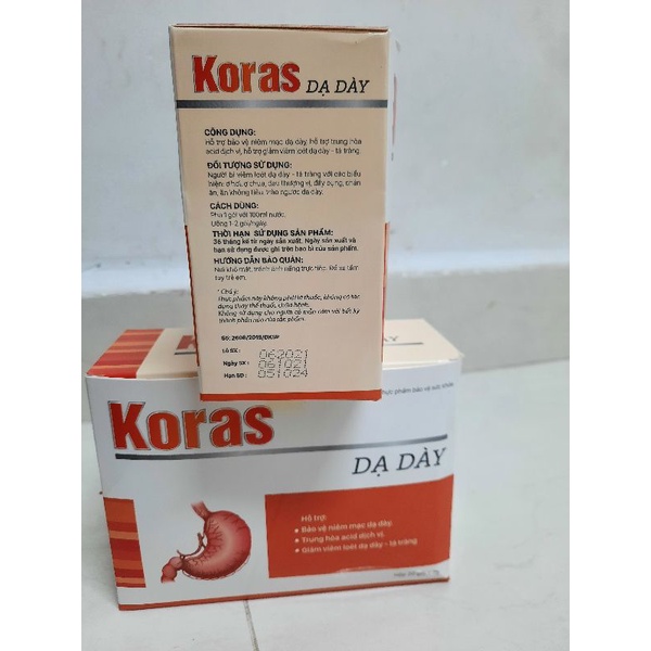 KORAS DẠ DÀY - Hết lo viêm loét, khuẩn HP dạ dày...hsd 2024