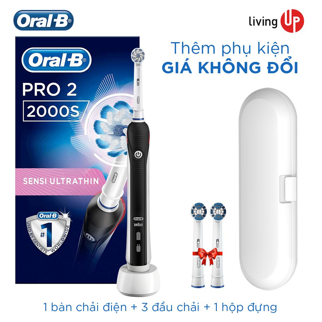Combo 4 bàn chải điện Oral-B Pro 2 Family Gift Edition (Bản đặc biệt)